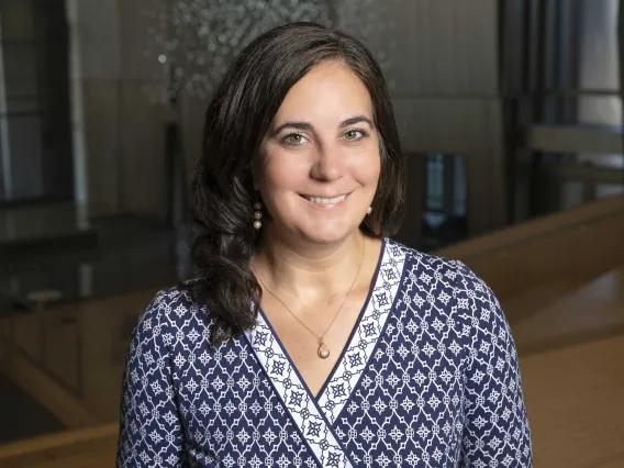 Portrait of Elise Erickson in the Health Sciences Innovation Building