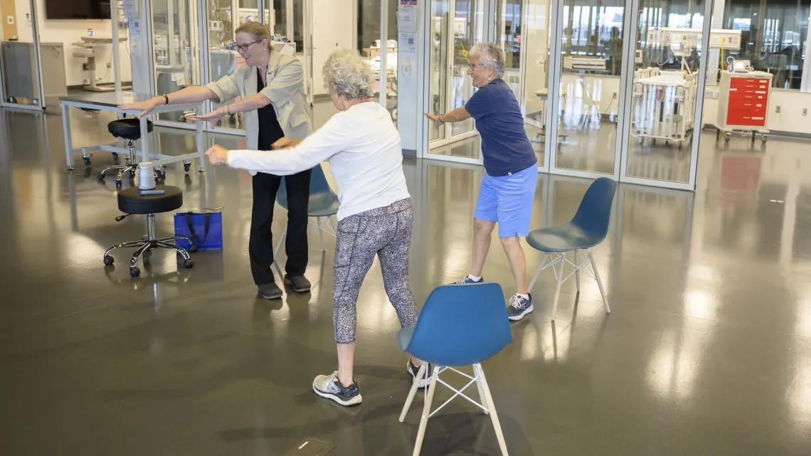 Christine Childers draws from her past as a dance teacher in her research as she helps shape the future of physical therapy for an aging population.