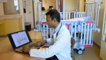 Ajay Perumbeti, MD, is a pediatric hematologist oncologist who is pairing his vast clinical expertise with a growing base of expertise as a data scientist with the intent of gaining new knowledge that will benefit patients.